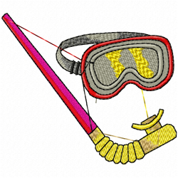 Diving Embroidery Design 2 Diving Embroidery Design 2